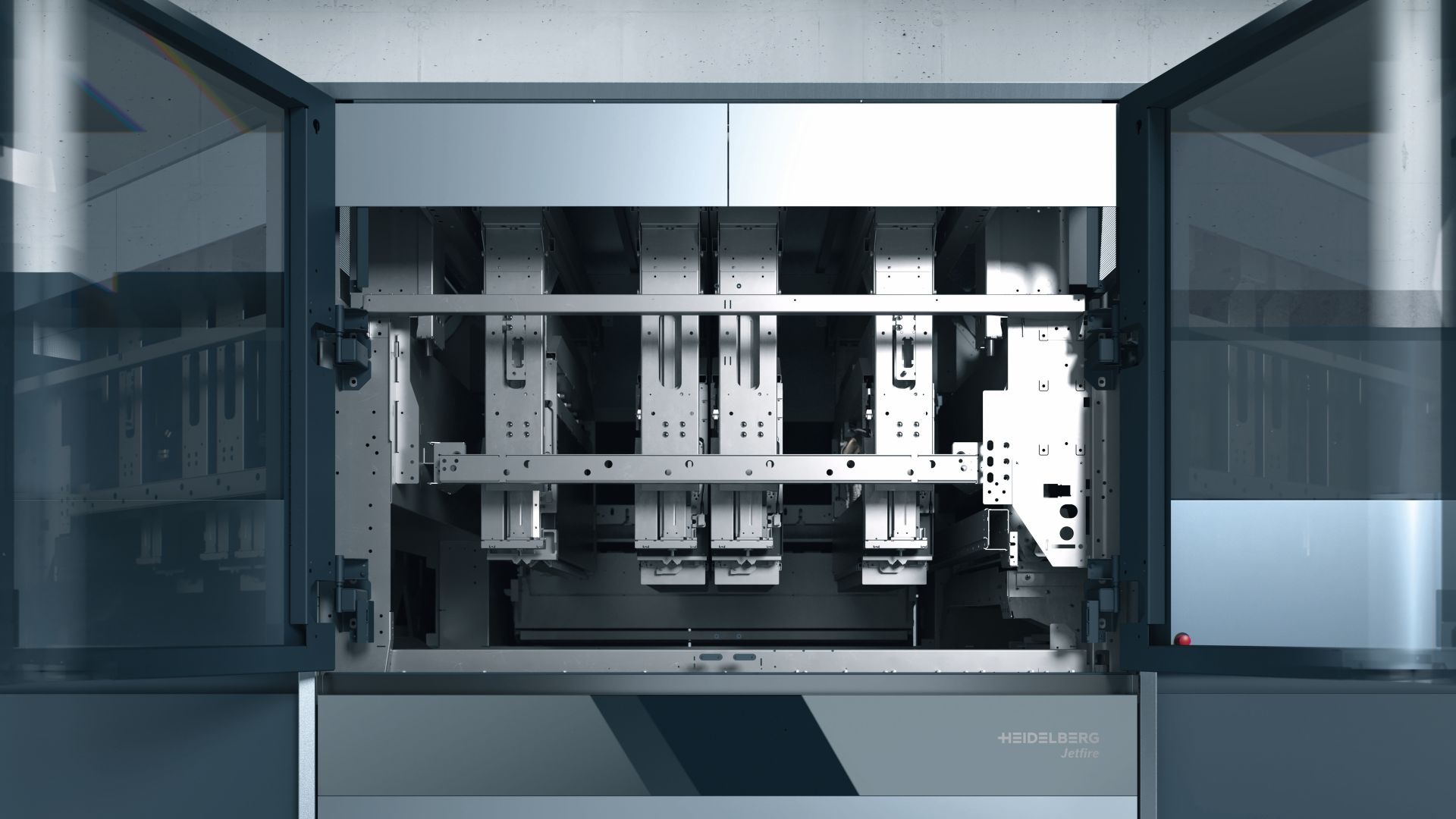 Interior de la HEIDELBERG Jetfire 75
